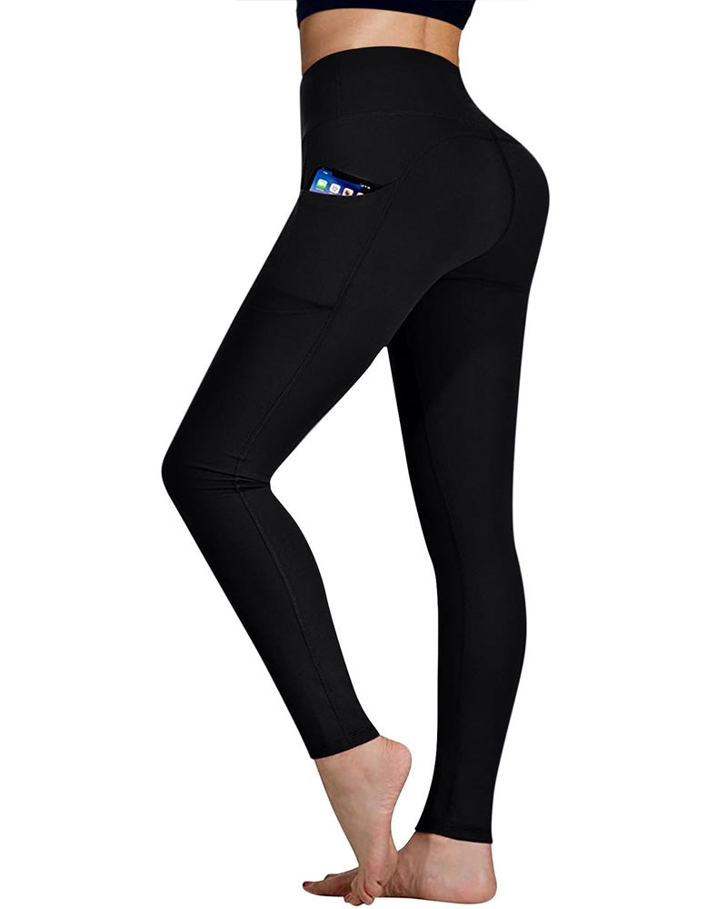 Women's High Waist Elastic Pocket Yoga Tights