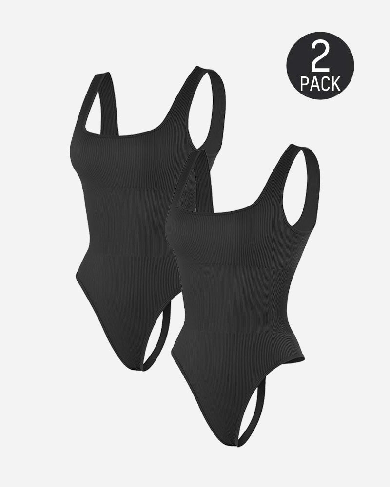 Women's Ribbed Sleeveless Bodycon Bodysuit