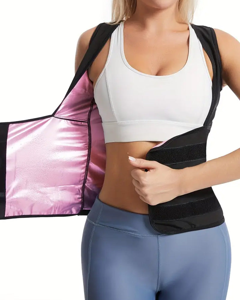 Sweat-Wicking High Waist Abdomen Shaping Sports Fitness Vest