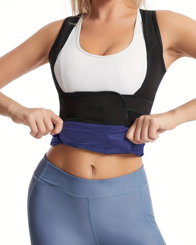 Sweat-Wicking High Waist Abdomen Shaping Sports Fitness Vest