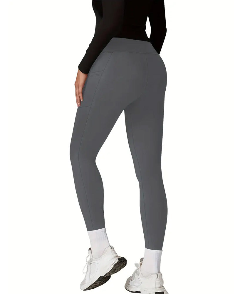 Women's High Waist Elastic Pocket Yoga Tights
