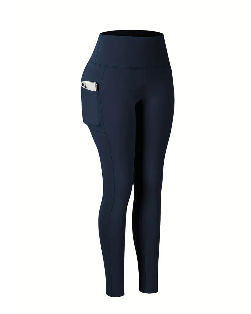 Women's High Waist Elastic Pocket Yoga Tights