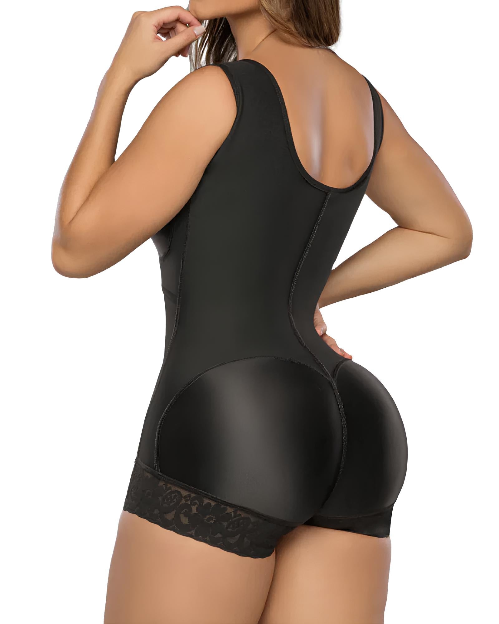 Women's Hook and Eye Bust Support Tummy Control One-Piece Triangle Shaper