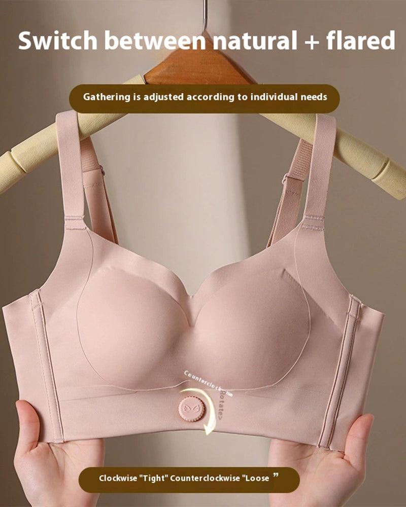 Women's Seamless Push-Up Bra With Rotating Buckle To Prevent Sagging