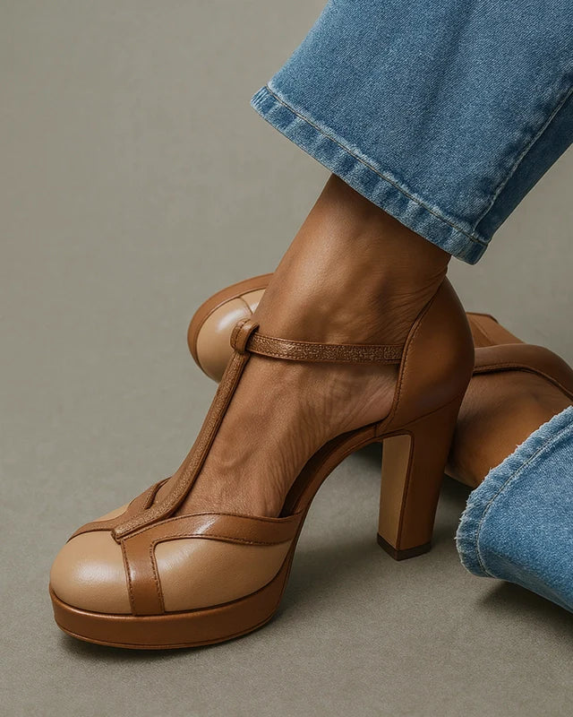 GIULIANA T-Bar Strap Pumps - Elevate Your Elegance!