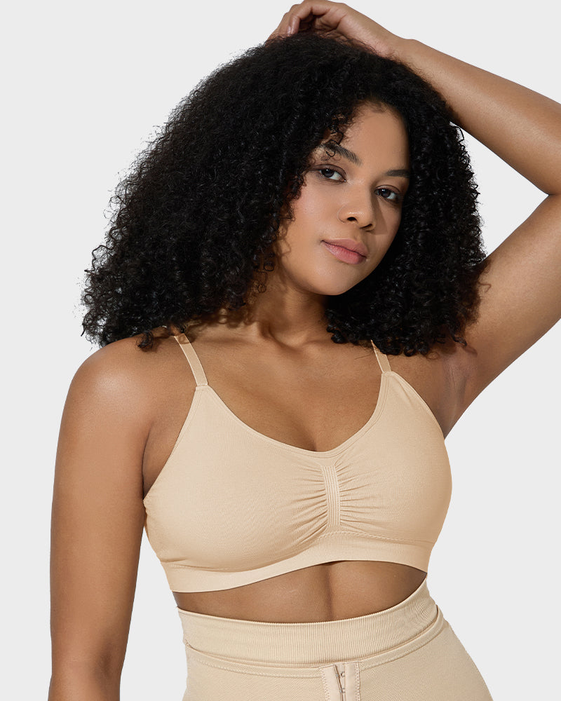 Floralshe®Full Coverage Non-Padded Wireless Sculpt Bra