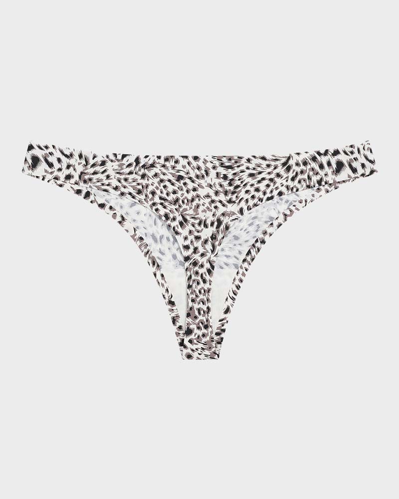 Floralshe®Low-Rise Animal Print Seamless Thong Panty