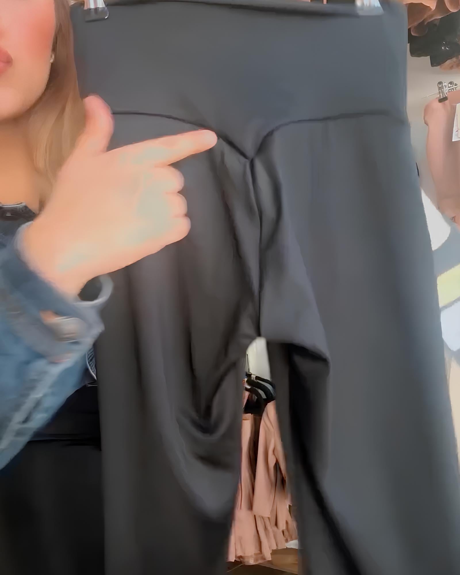 Women's High Waist Belly Shaper Elastic Bootcut Pants