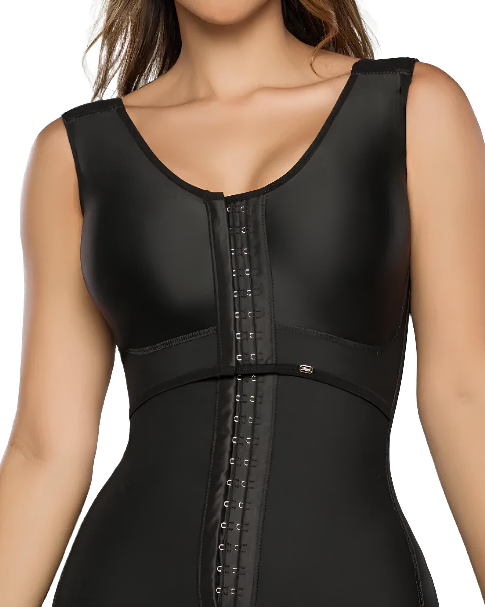 Women's Hook and Eye Bust Support Tummy Control One-Piece Triangle Shaper