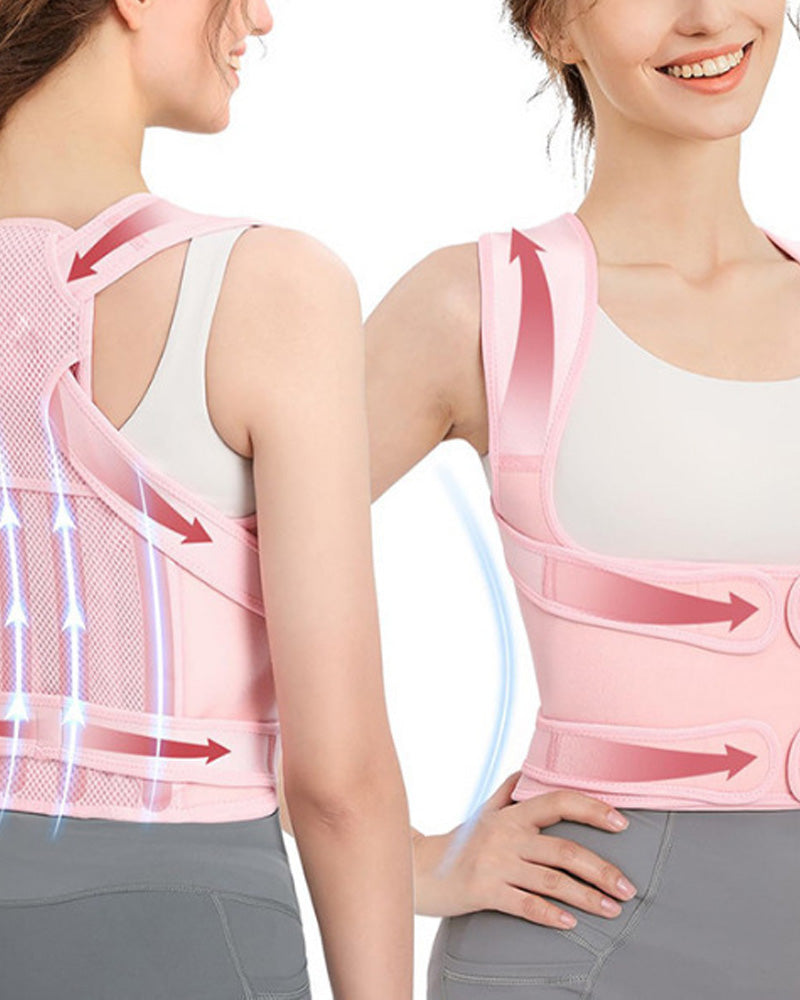 Adult Breathable Mesh Support Invisible Shoulder Open Back Posture Back Corrector