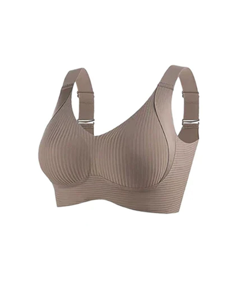 Women's Solid Color Four Rows Adjustable Wireless Bras