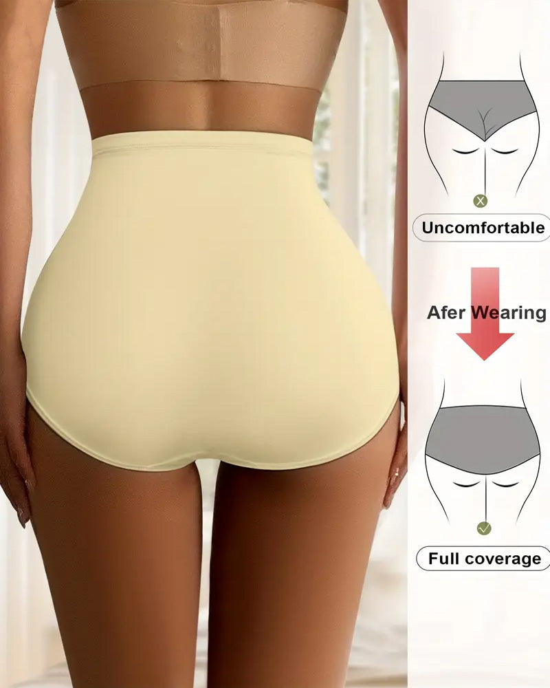 Women's High Waist Seamless Belly Shaper Comfort Panties