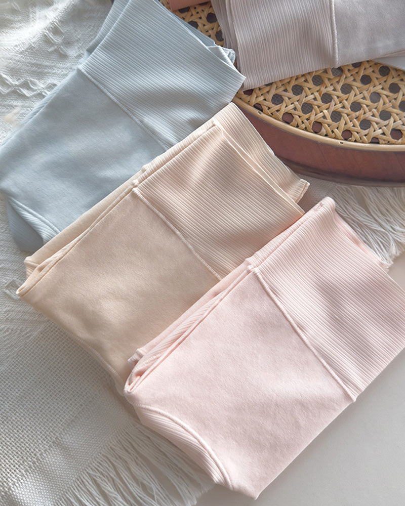 5-Pack Pure Cotton High Waist Seamless Antibacterial Breathable Crotch Briefs