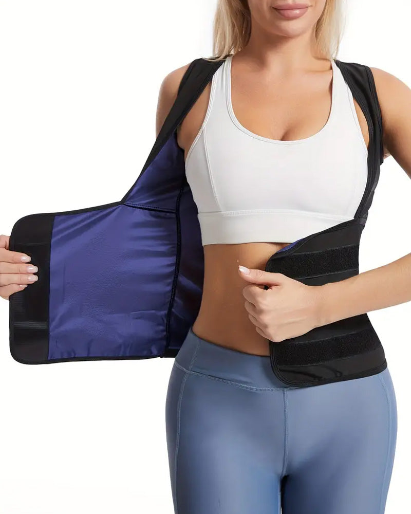 Sweat-Wicking High Waist Abdomen Shaping Sports Fitness Vest
