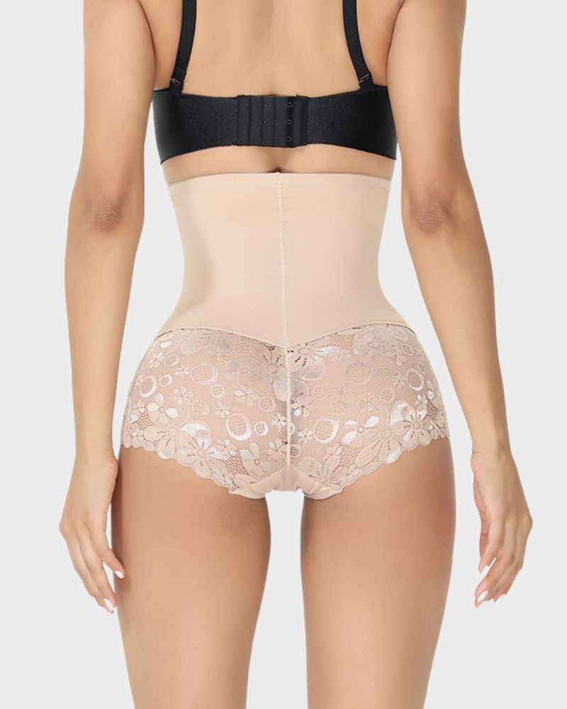 Floralshe® Ultra High Waist Lace Shaping Brief