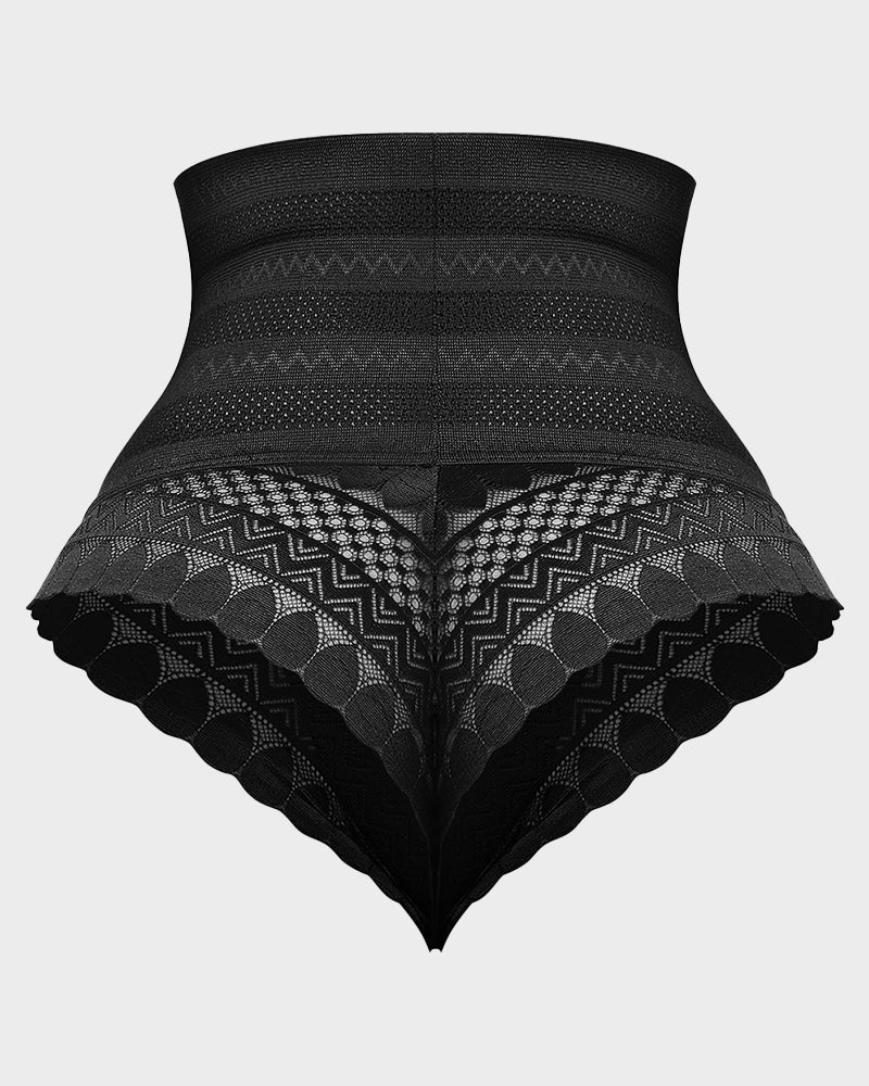 Floralshe®High Waist Lace Mesh Tummy Control Shaping Panty