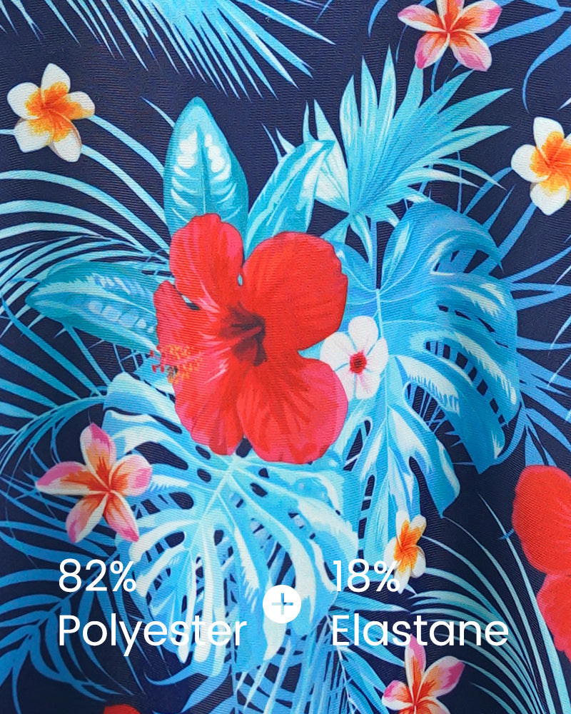 Floral Print Skirted One-Piece Swimsuit