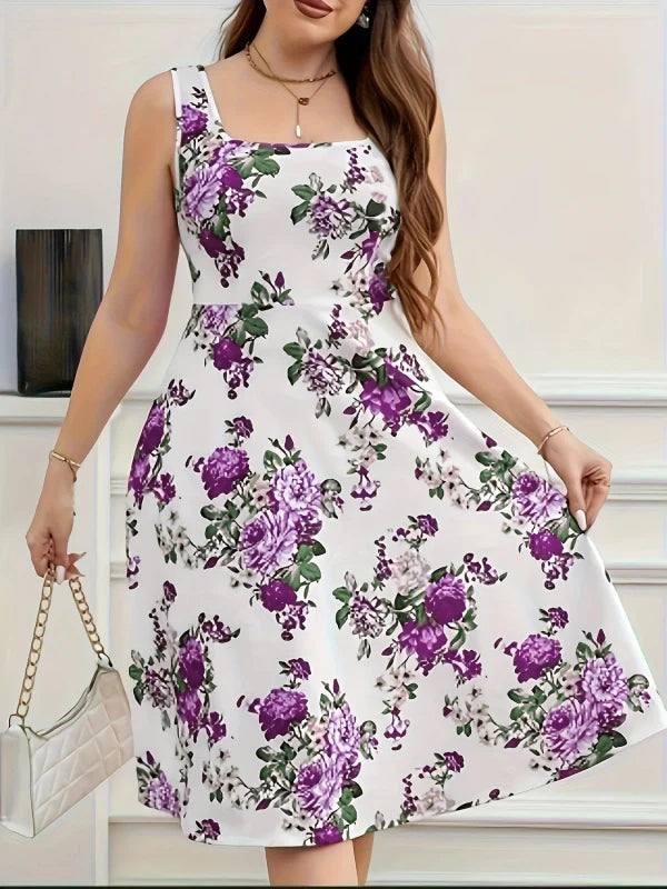 Floral Plus Size Dress - Effortless Style!