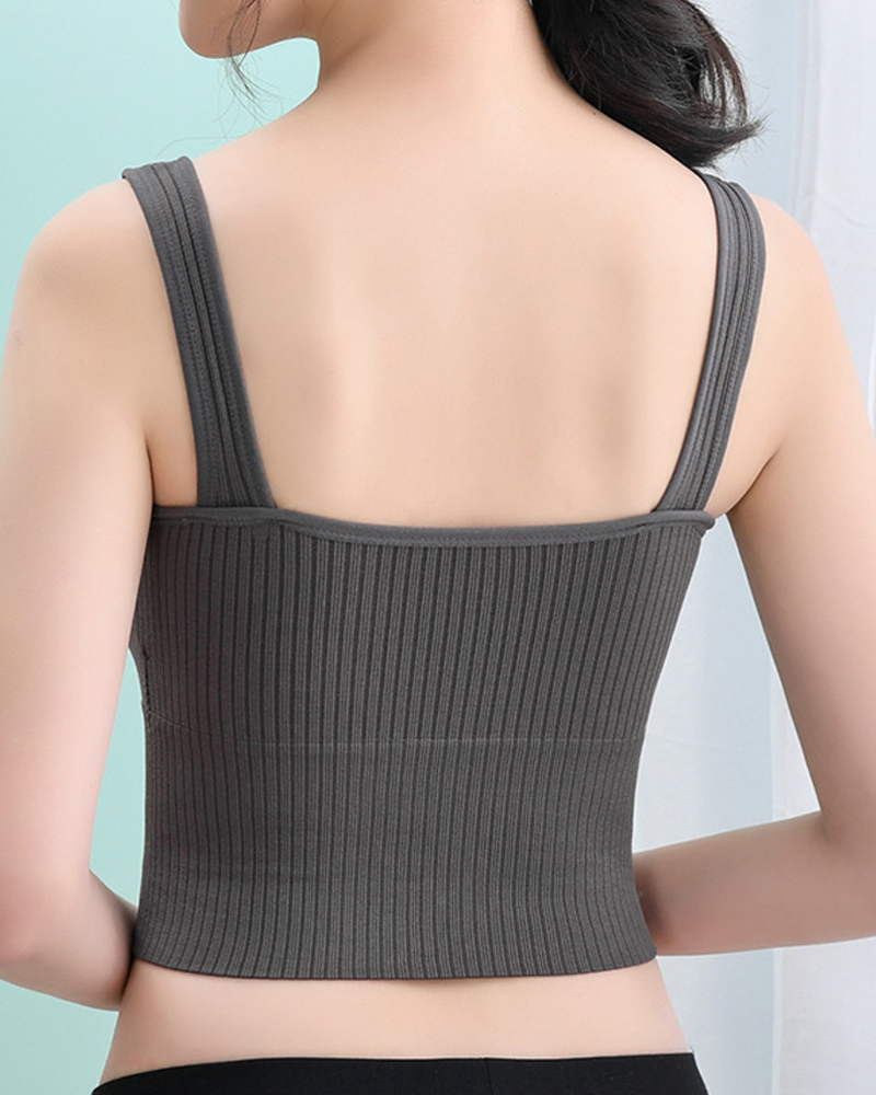 Women's Wireless Backless Longline Bra