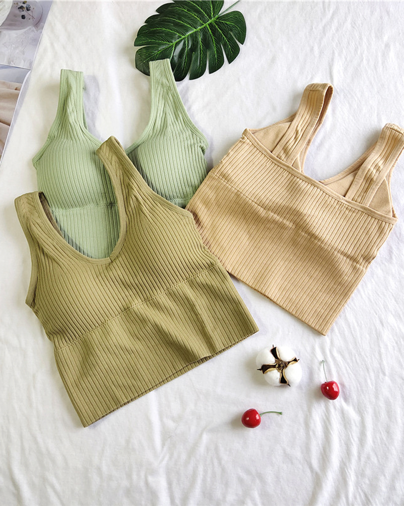 Women's Wireless Backless Longline Bra