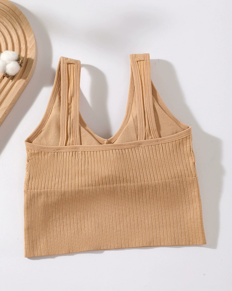 Women's Wireless Backless Longline Bra