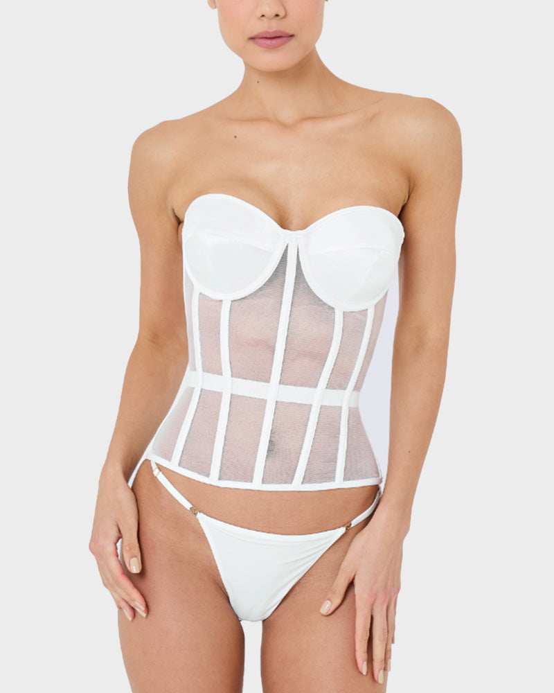 Floralshe®Sleek Mesh Supportive Push-Up Corset