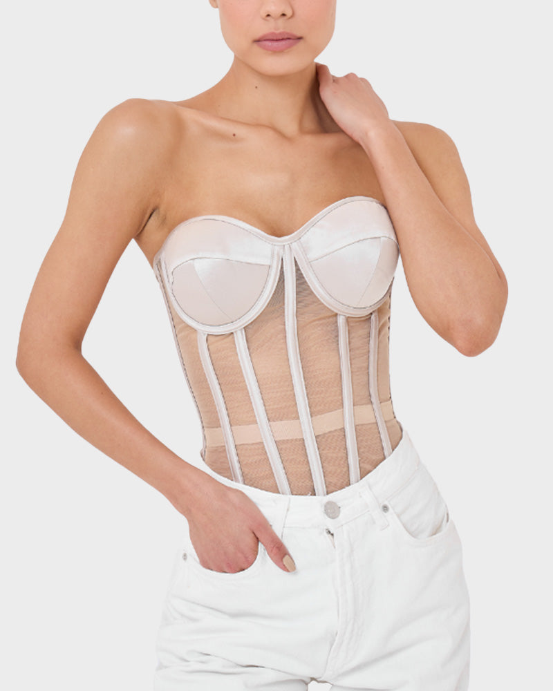 Floralshe®Sleek Mesh Supportive Push-Up Corset