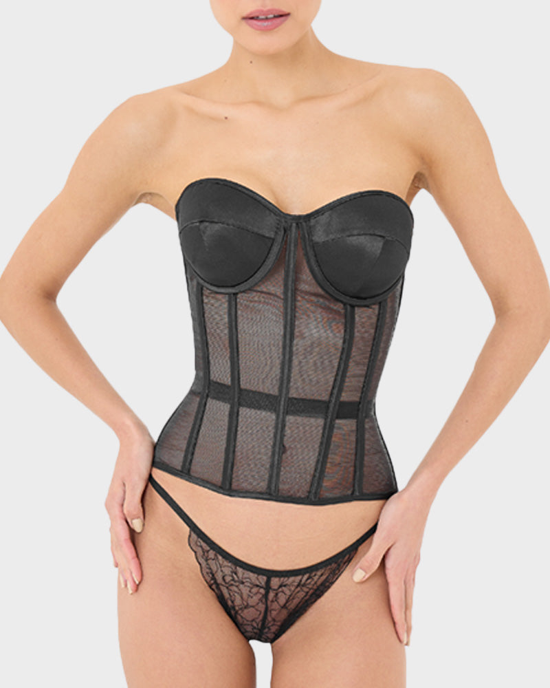 Floralshe®Sleek Mesh Supportive Push-Up Corset
