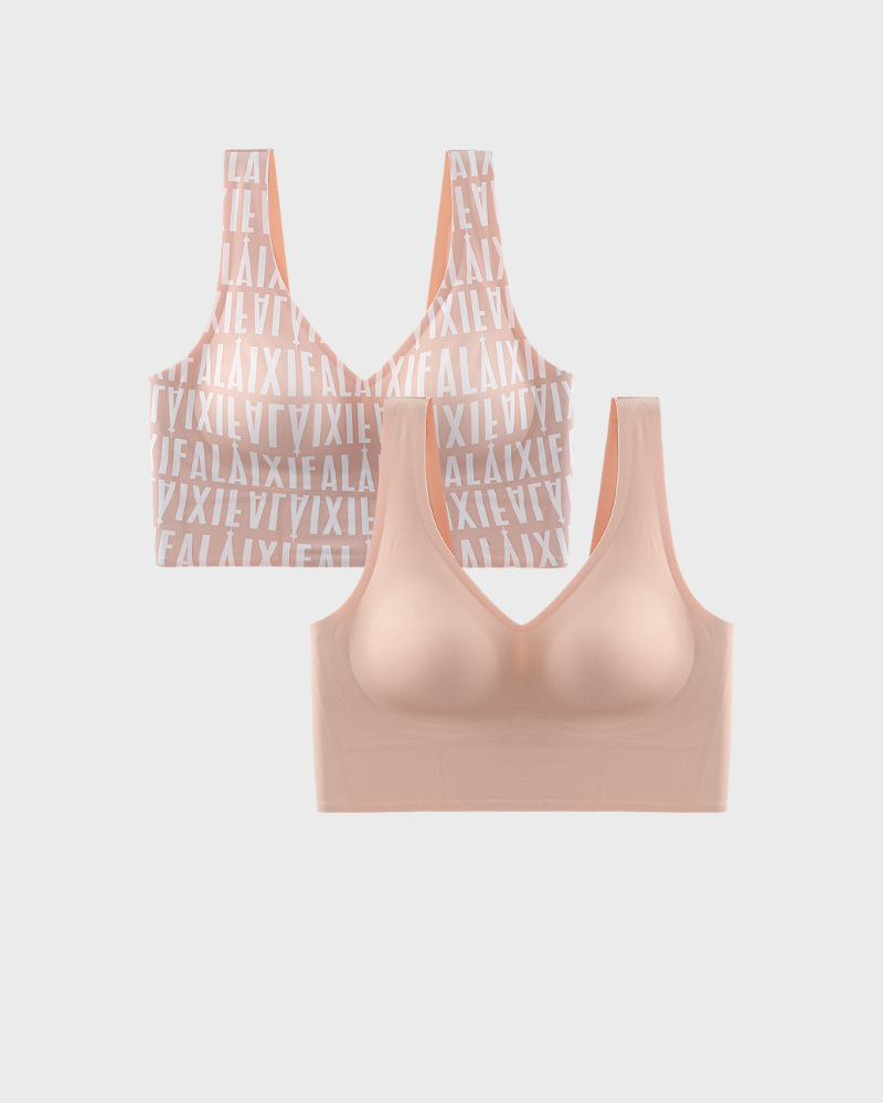 Floralshe®Wireless Back Smoothing V-Neck Tank Bra