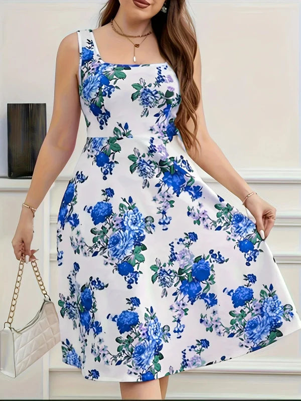 Floral Plus Size Dress - Effortless Style!