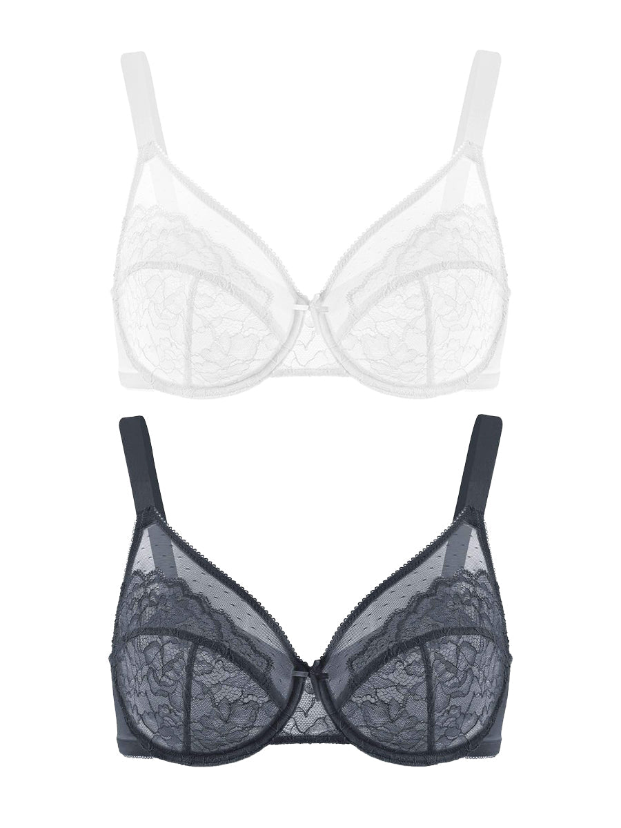 Plus Size Bras for Women Full Coverage Back Fat Underwire Minimizer Bras