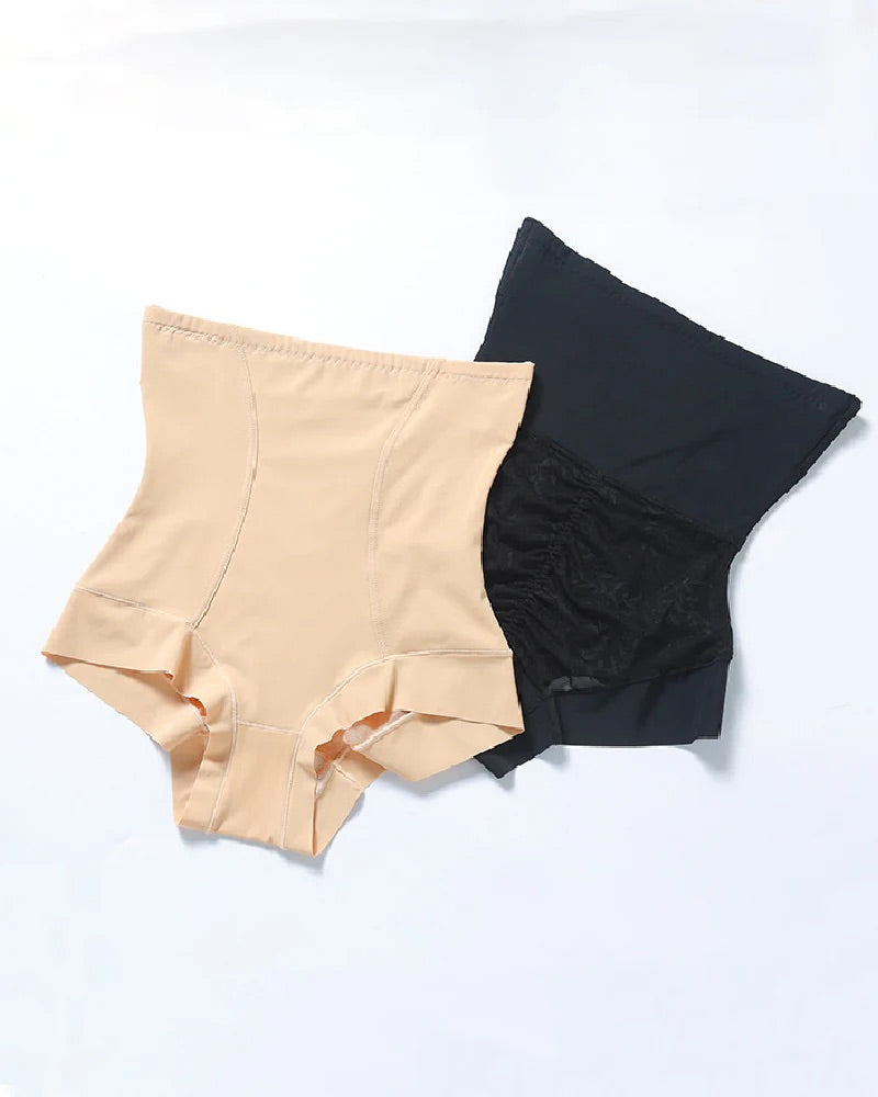 Women's High Waist Tummy Control Mesh Breathable Hip Lifting Body Shaping Panties