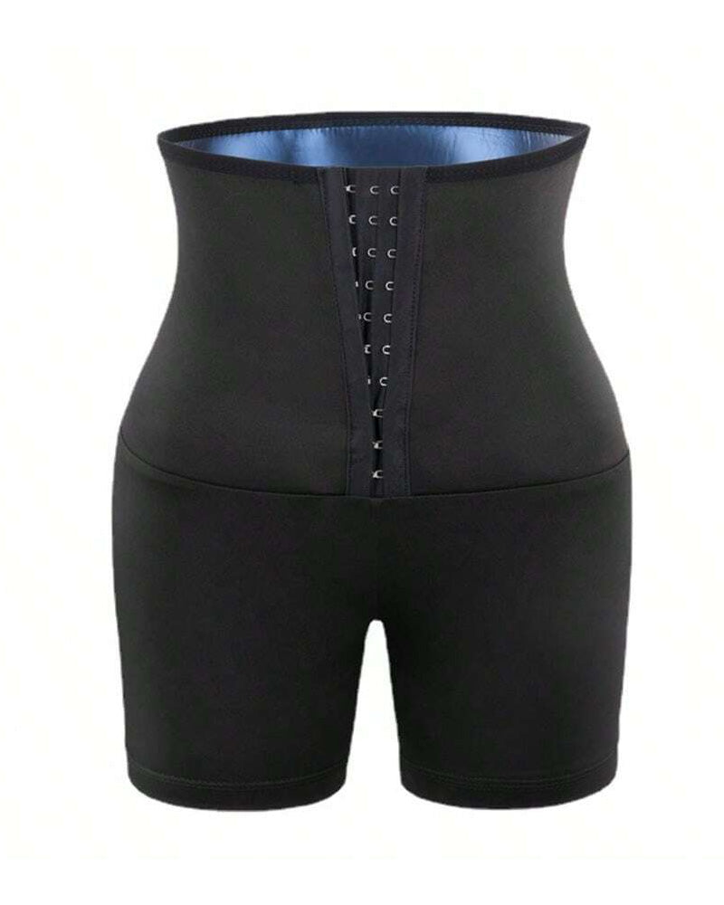 Women's Sauna Body Shaping Compression High Waist Fitness Sports Shorts