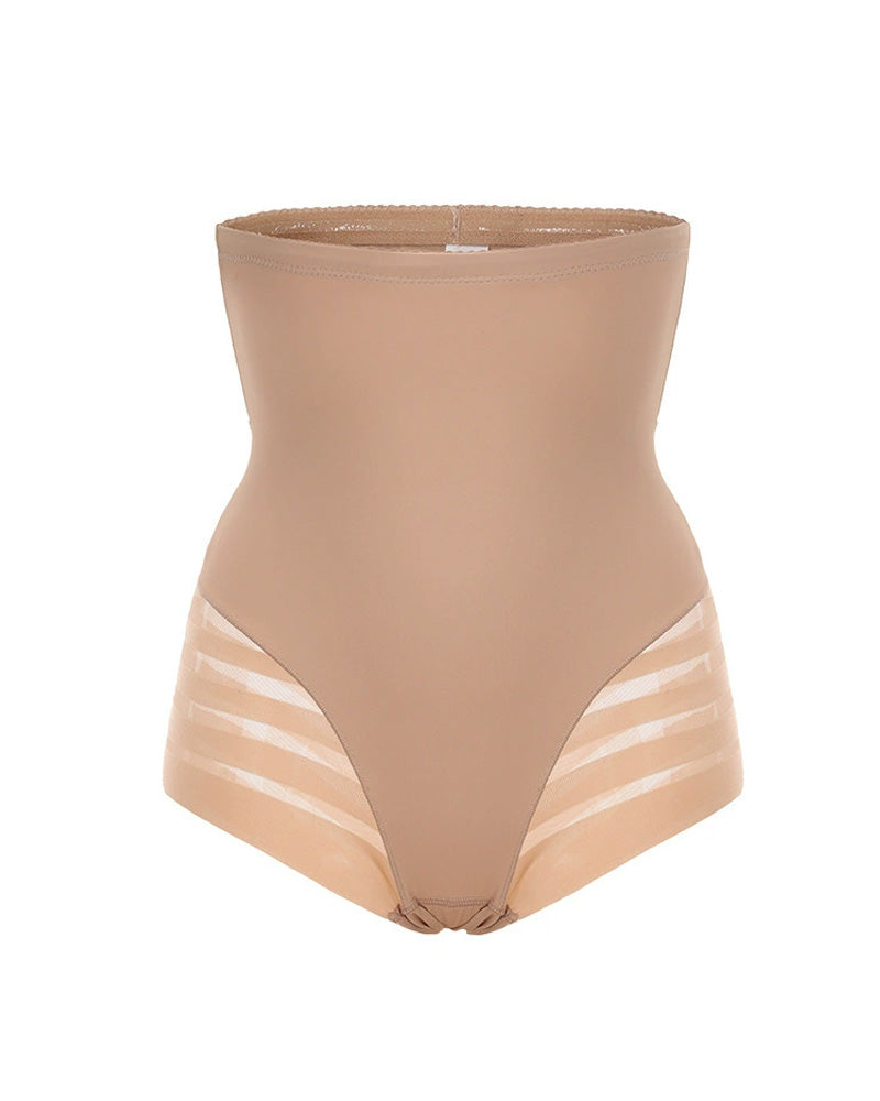 Women's High Waist Tummy Control Strong Non-Slip Non-Curling Hip Lifting Body Shaping Underwear