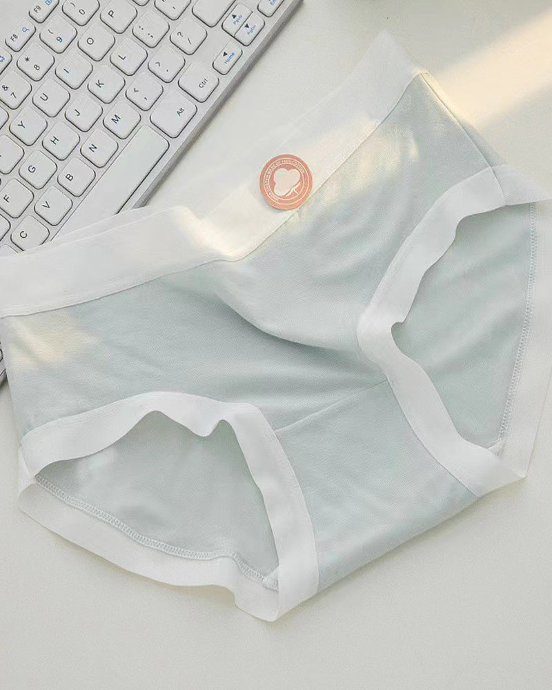 Women's Summer Thin Cotton Colorful Underwear 5 Pack