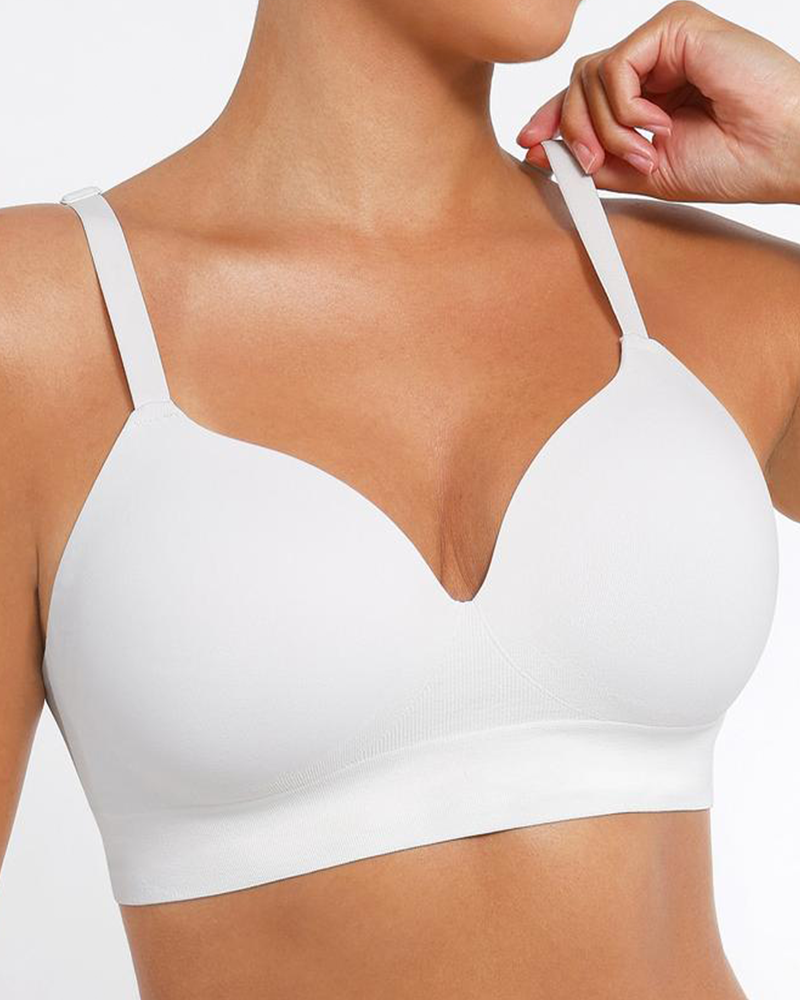 Women's Wireless Push-Up Seamless Comfort Full Coverage Bra