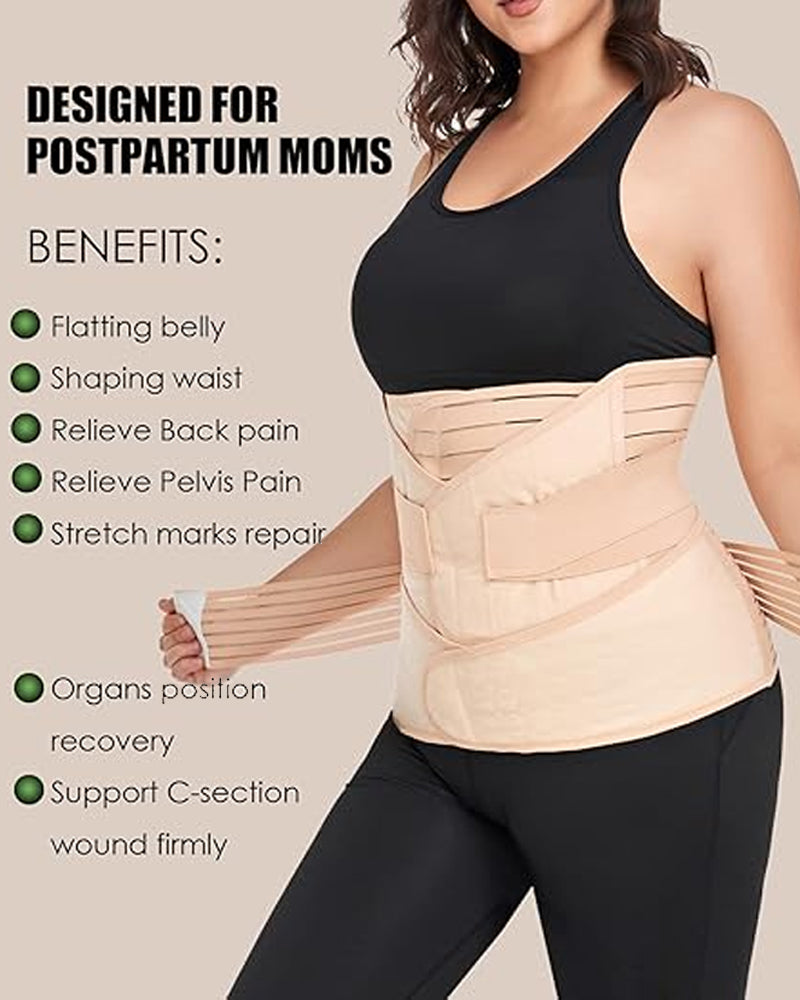 3-in-1 Postpartum Abdominal, Waist and Pelvic Support Recovery Girdle