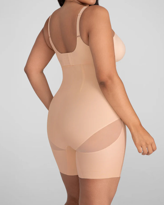 High Waist Double Layer Body Shaping Mesh Tight Tummy Lifting Breathable Shorts