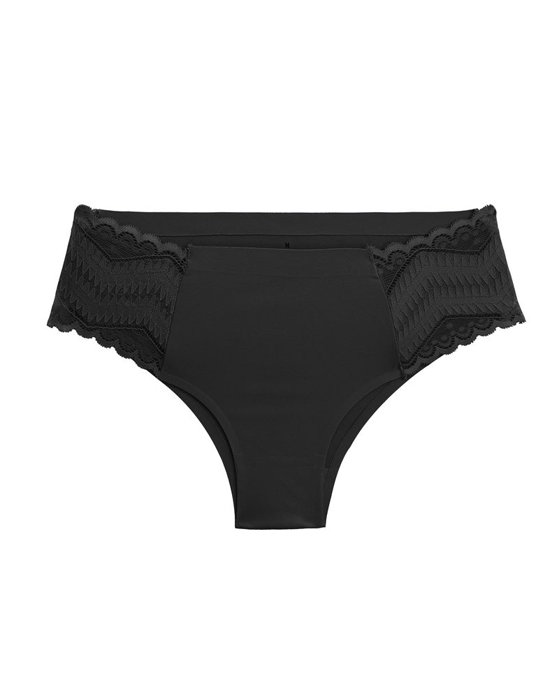 Comfortable Solid Color Milk Silk Lace Stitching Women's Underwear