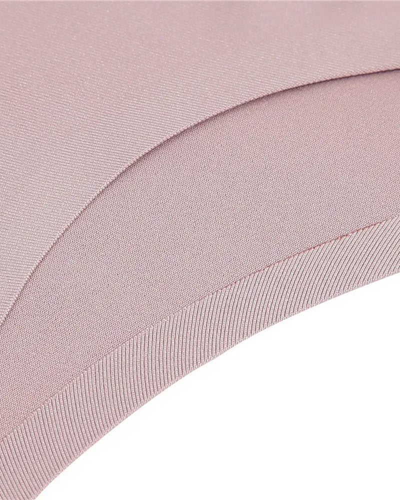 Comfortable Solid Color Milk Silk Lace Stitching Women's Underwear