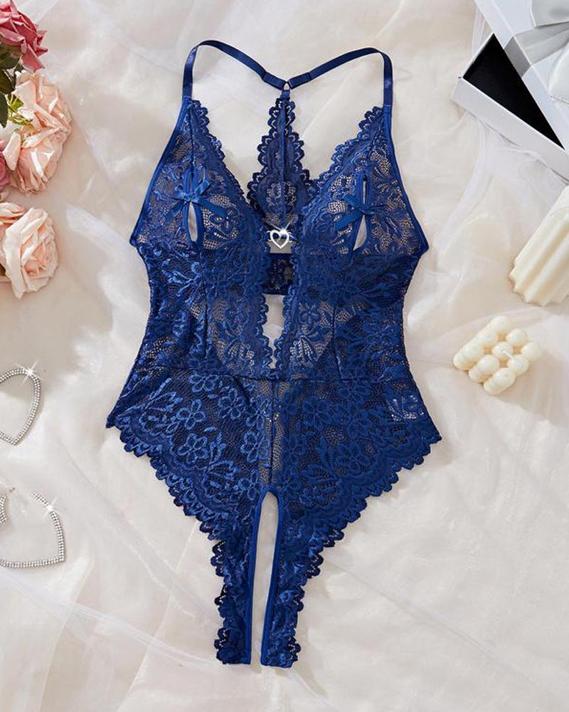 Women's Sexy Lace Bodysuit Pajamas