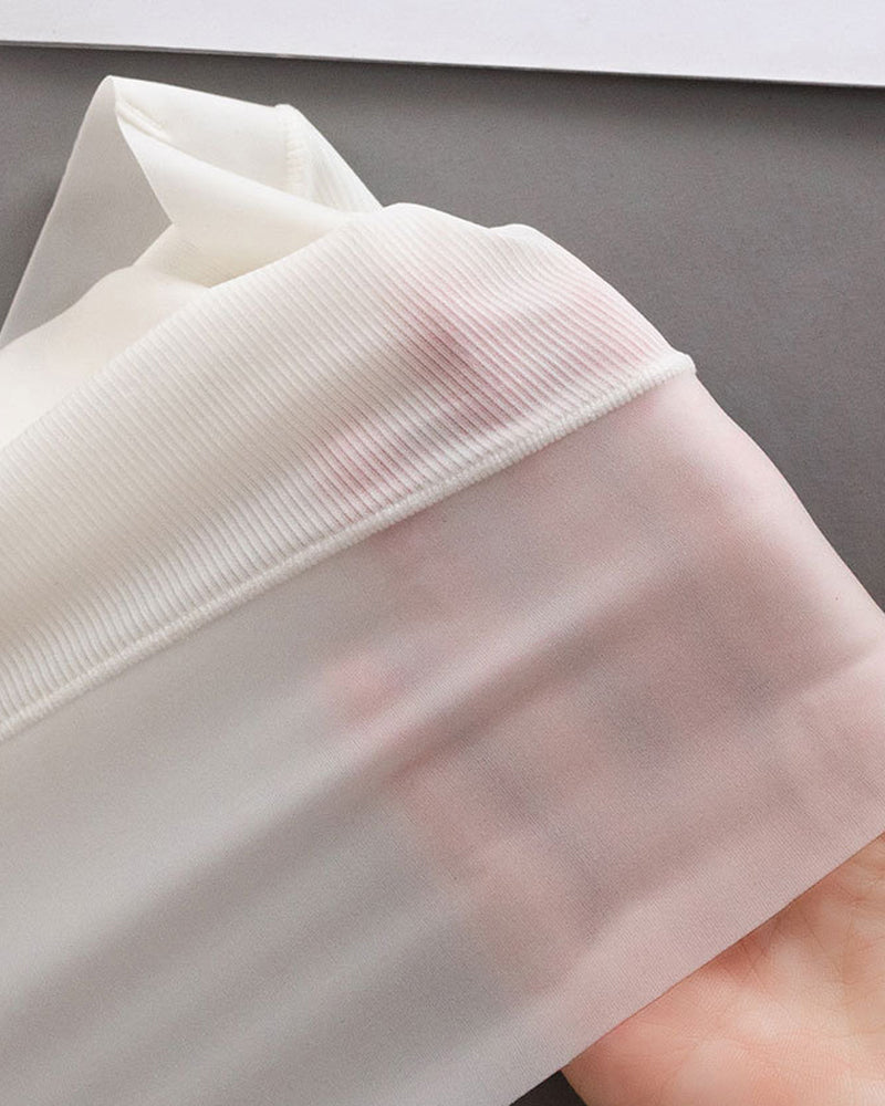 Women's High Waist Ice Silk Pure Cotton Antibacterial Crotch Seamless Underwear