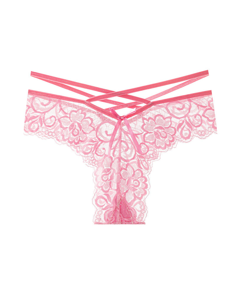 Sexy Jacquard Lace Low Rise Briefs