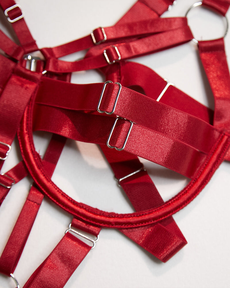 Sexy Hollow Adjustable Wide Strap Bodysuit