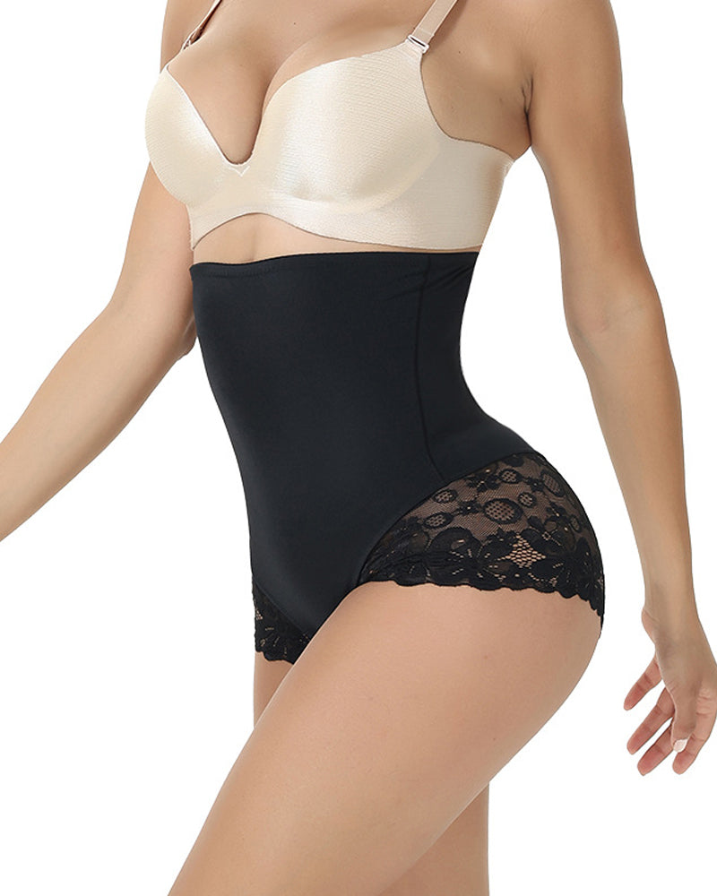 High-Elastic Breathable High-Waist Seamless Tummy-Controlling Body-Shaping Panties