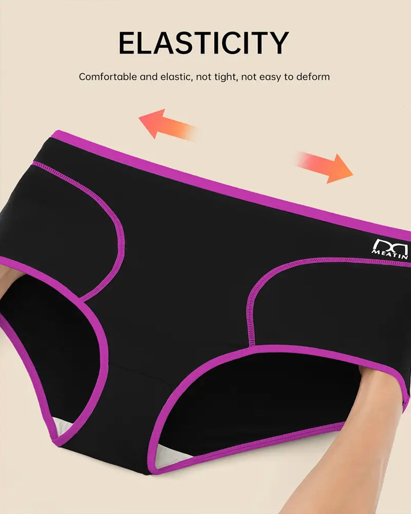 Women's Comfortable Colorblock Breathable Stretch Briefs