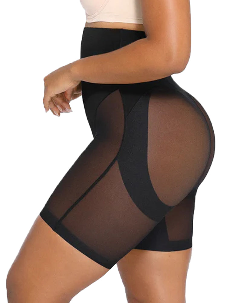 High-waisted Seamless Tummy-control Body-slimming Shorts