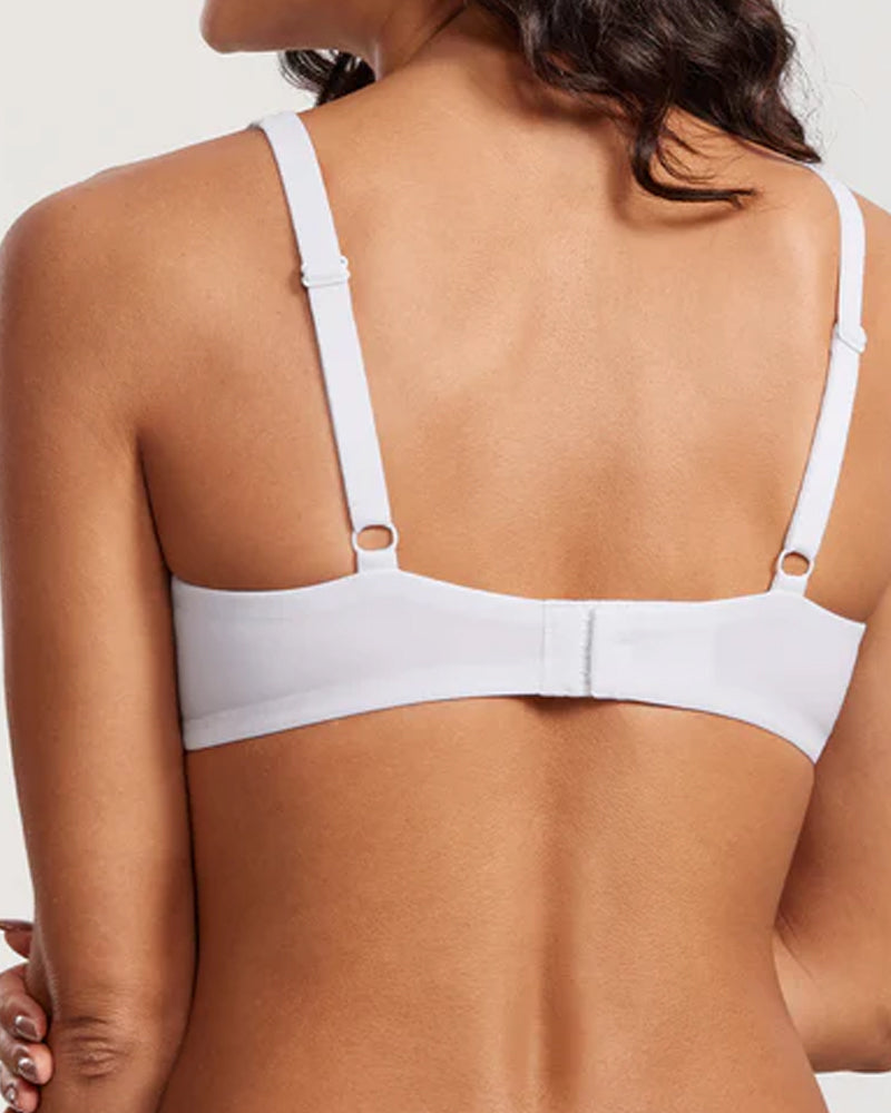 Women's Plus Size Soft Wire-Free Half Cup Bra