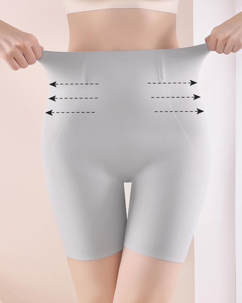 High-waisted Tummy-controlling Seamless Hip-lifting Body Shaping Shorts