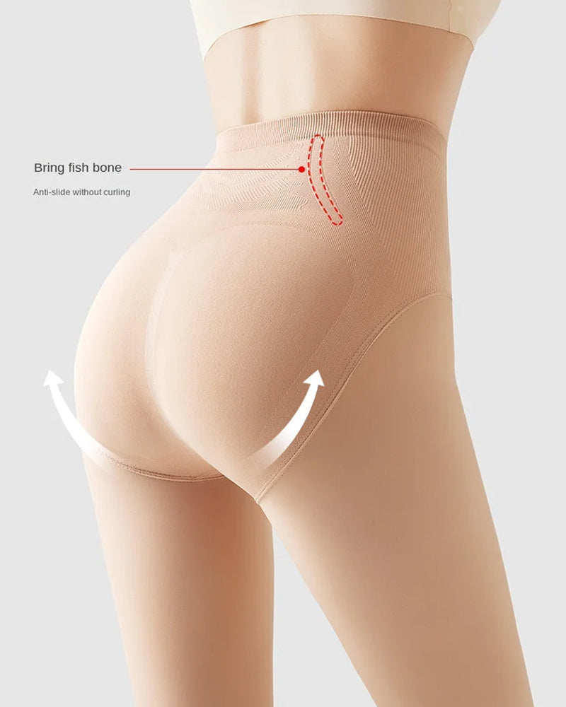 High-waisted Tummy-controlling Hip-lifting Stretch Leggings